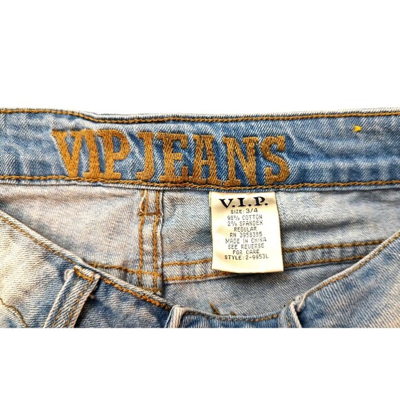 VIP Jeans Skinny Light Wash Distressed Ripped - Picture 8 of 9